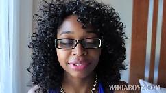 Ebony banks es follada duro por una gran polla negra