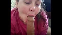 Chupando y follando una gran polla