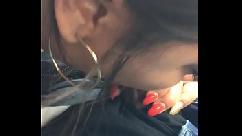 Candy cakes chupando polla en el coche